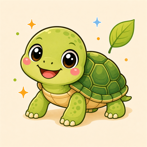 水龜插圖