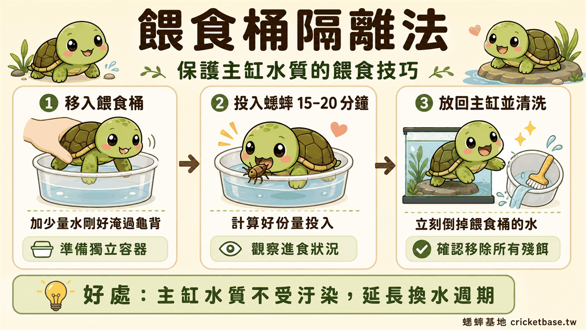 餵食桶隔離法：保護主缸水質的三步驟