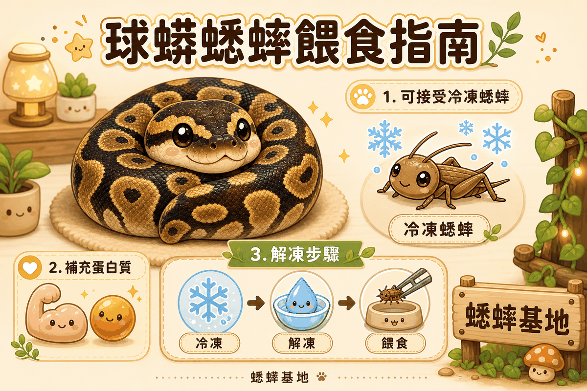 球蟒要不要吃蟋蟀？飼主必看的活餌使用場景說明