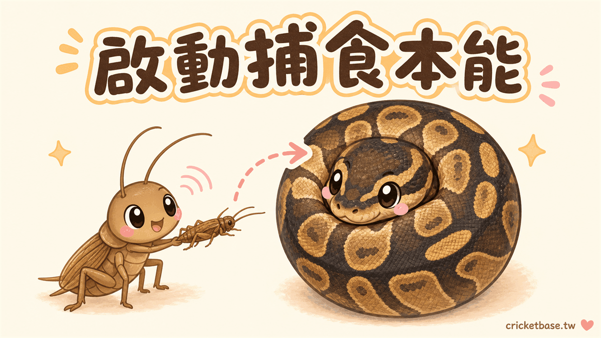 蟋蟀可幫助誘食
