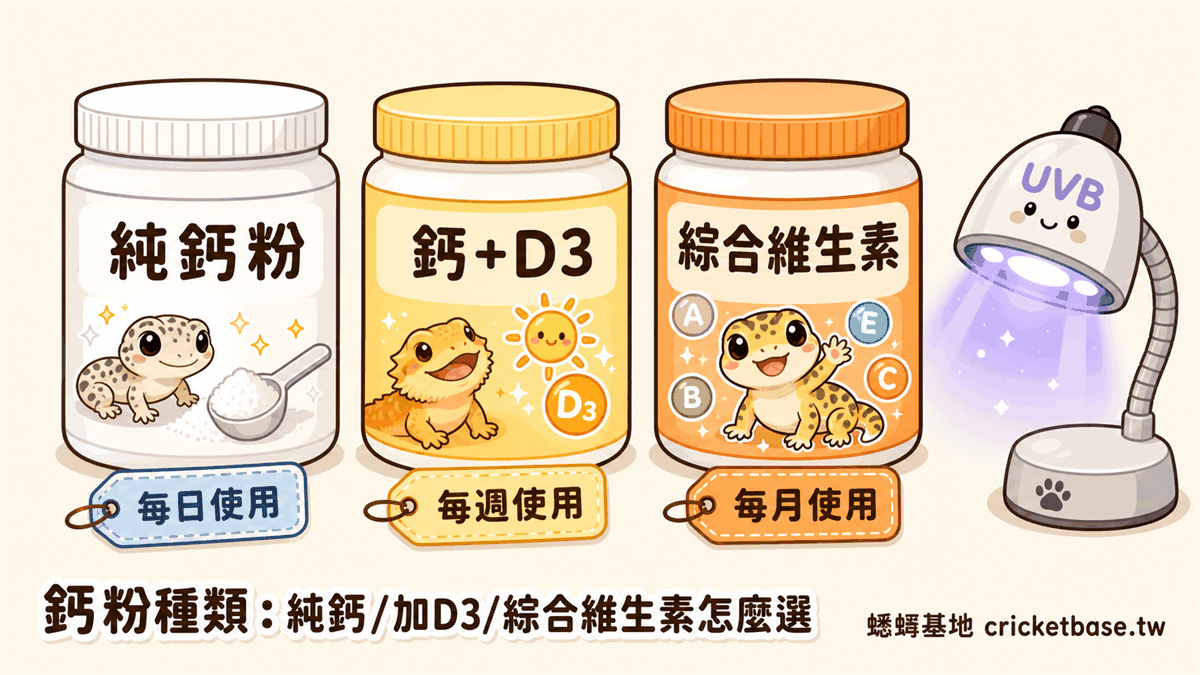 鈣粉種類：純鈣/加D3/綜合維生素怎麼選