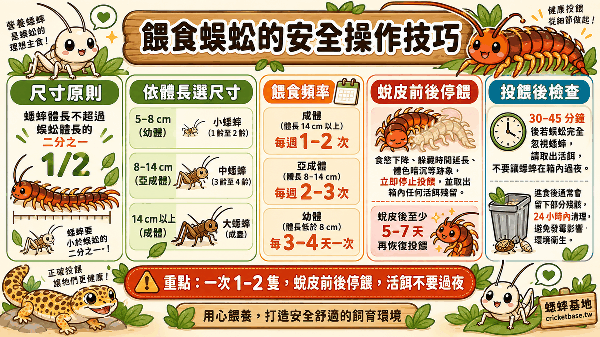 餵食蜈蚣的安全操作技巧