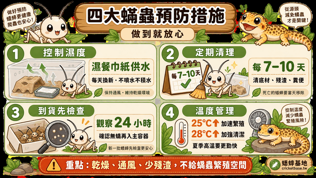 四大蟎蟲預防措施（做到就放心）