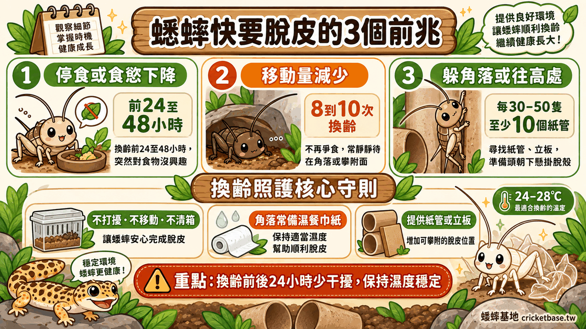 蟋蟀快要脫皮的3個前兆