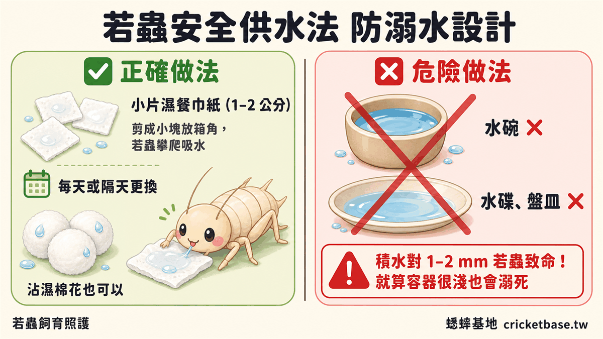 若蟲安全供水法防溺水設計