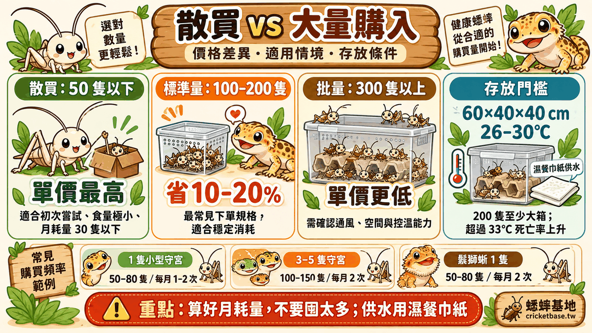 散買 vs 大量購入比較:價格差異、適用情境、存放條件要求的完整對照