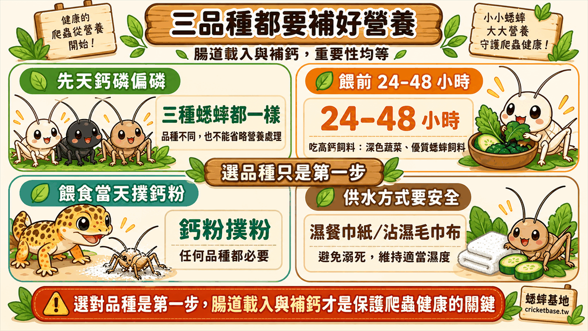結語:選對品種是第一步,腸道載入與補鈣才是保護爬蟲健康的關鍵