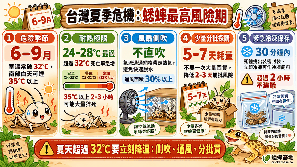 台灣夏季危機：蟋蟀最高風險期