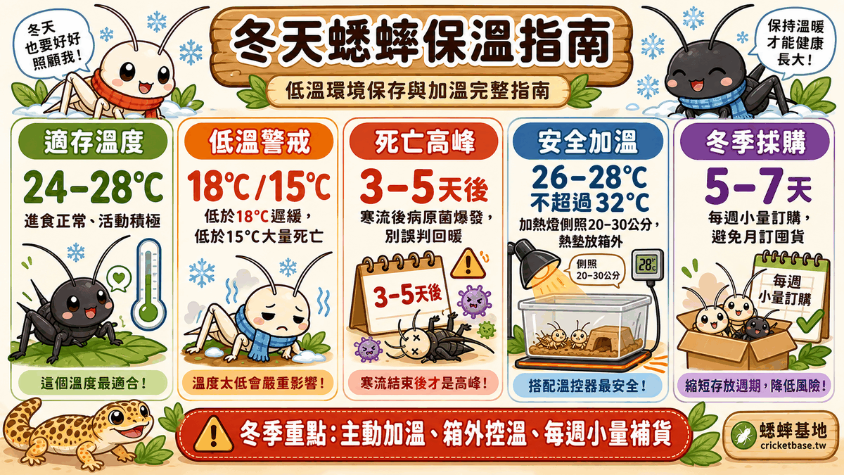 冬季重點總覽：主動加溫、箱外控溫、每週小量補貨