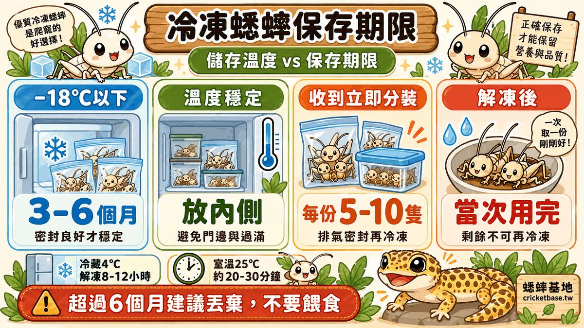 儲存溫度vs保存期限對比