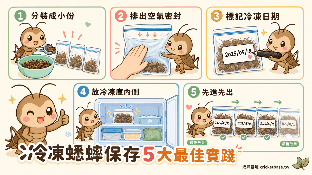 冷凍蟋蟀保存5大最佳實踐