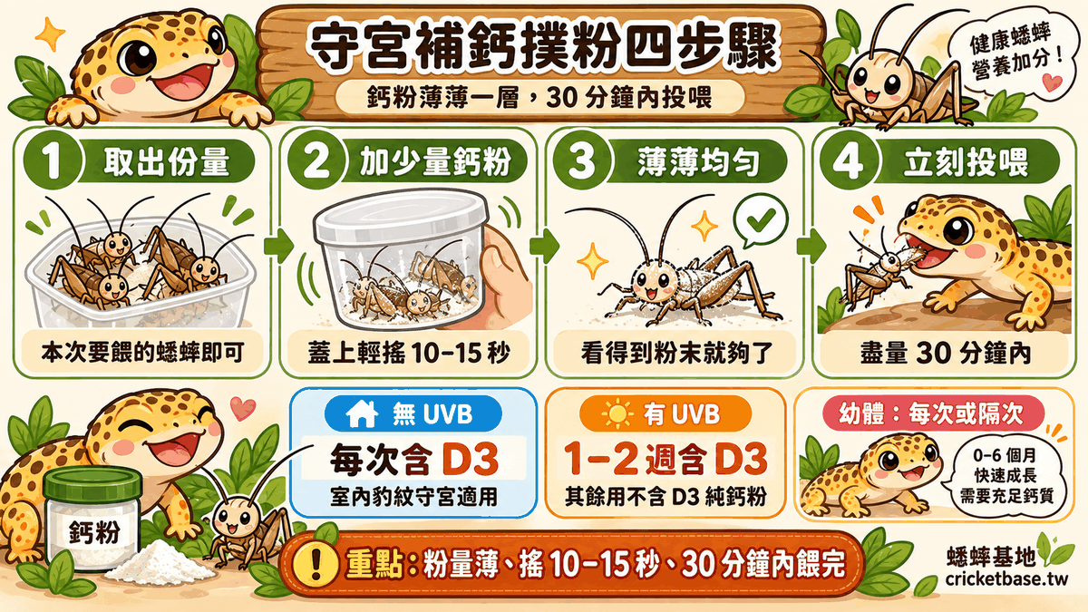正確撲鈣粉的四步驟技巧