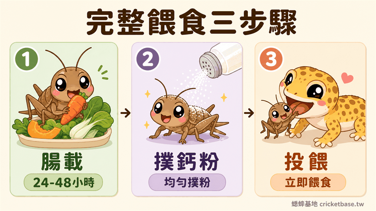 腸道載入完整三步驟流程：載入撲粉投餵