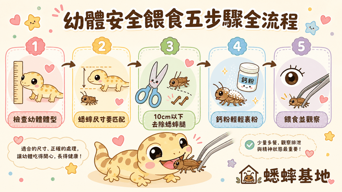 幼體安全餵食五步驟全流程