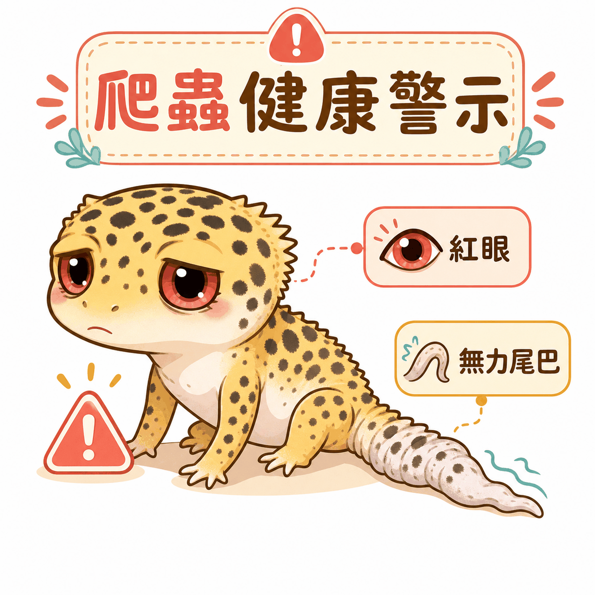 爬蟲健康警訊:脫水與皮膚彈性異常