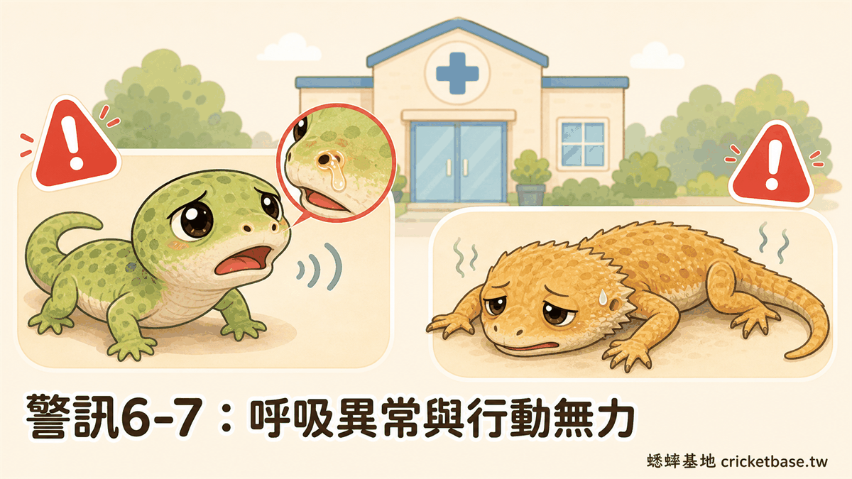爬蟲呼吸異常與行動無力的緊急判斷標準