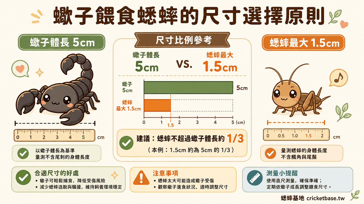 蟋蟀體長不超過頭胸部寬度對照示意圖