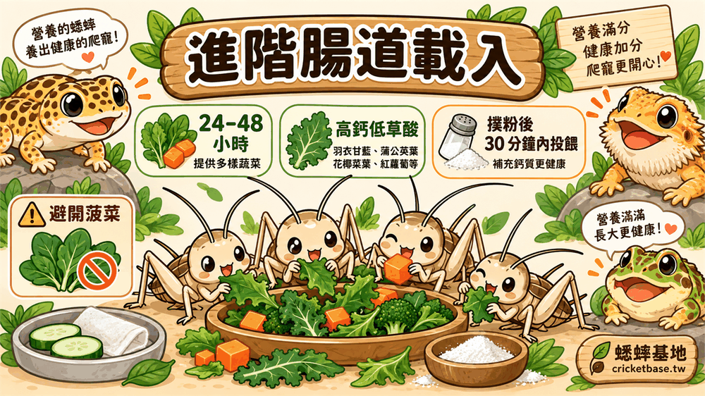 腸道載入進階:讓每一隻蟋蟀變成精準的營養載體