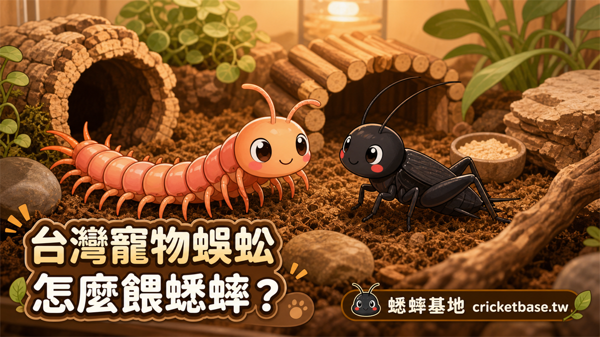 台灣寵物蜈蚣餵食蟋蟀完整指南