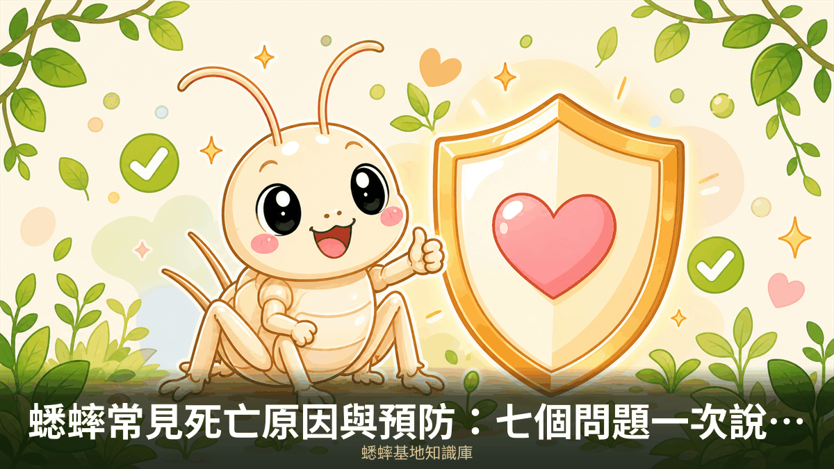 蟋蟀常見死亡原因與預防:七個問題一次說清楚