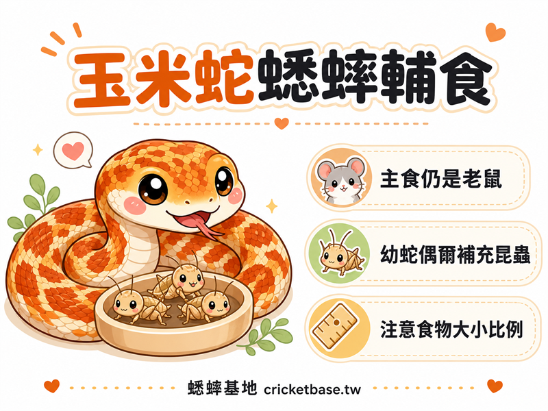 玉米蛇可以吃蟋蟀嗎？蟋蟀在玉米蛇飲食中的輔助角色