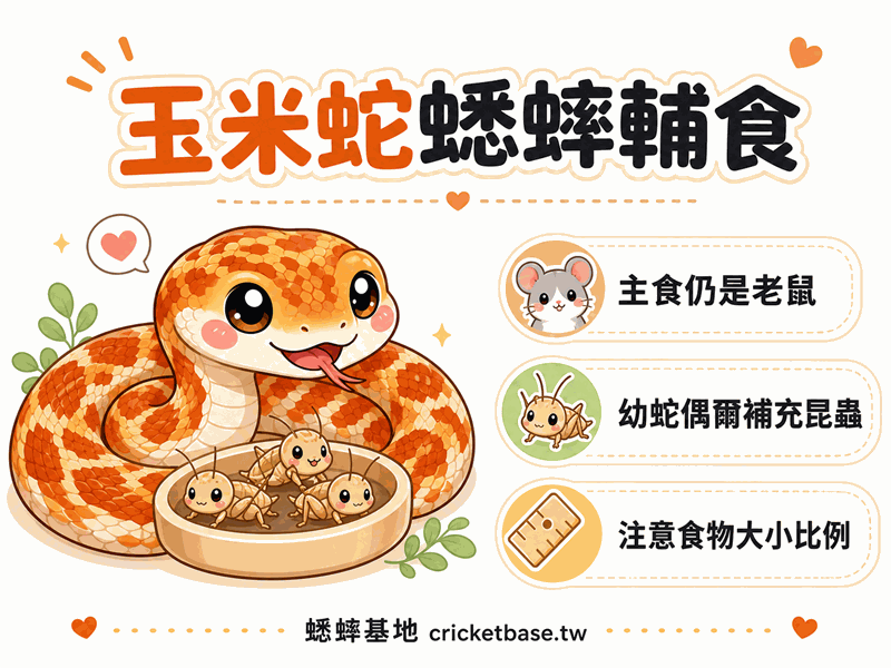玉米蛇可以吃蟋蟀嗎?蟋蟀在玉米蛇飲食中的輔助角色
