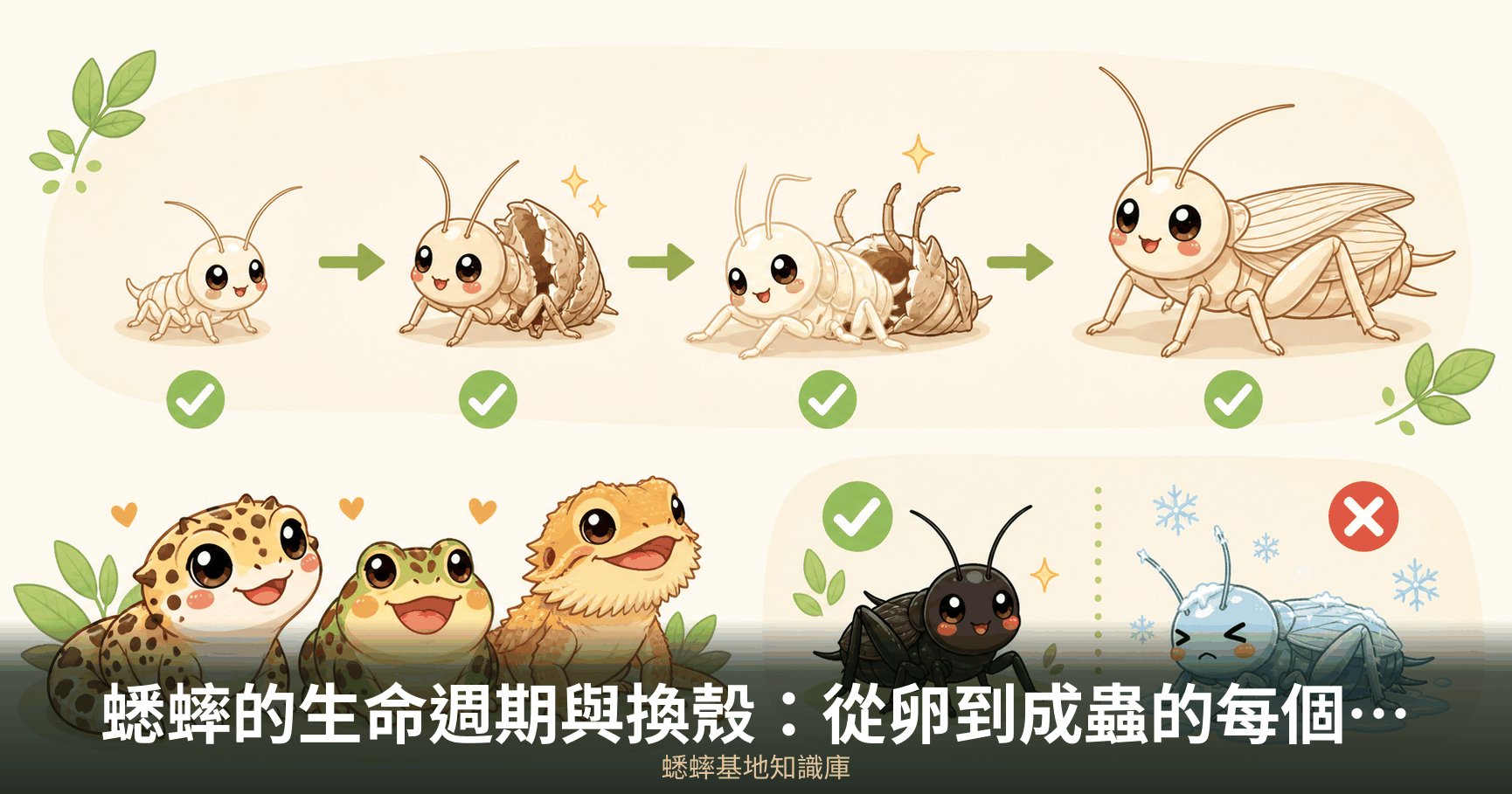 蟋蟀的生命週期與換殼:從卵到成蟲的每個階段