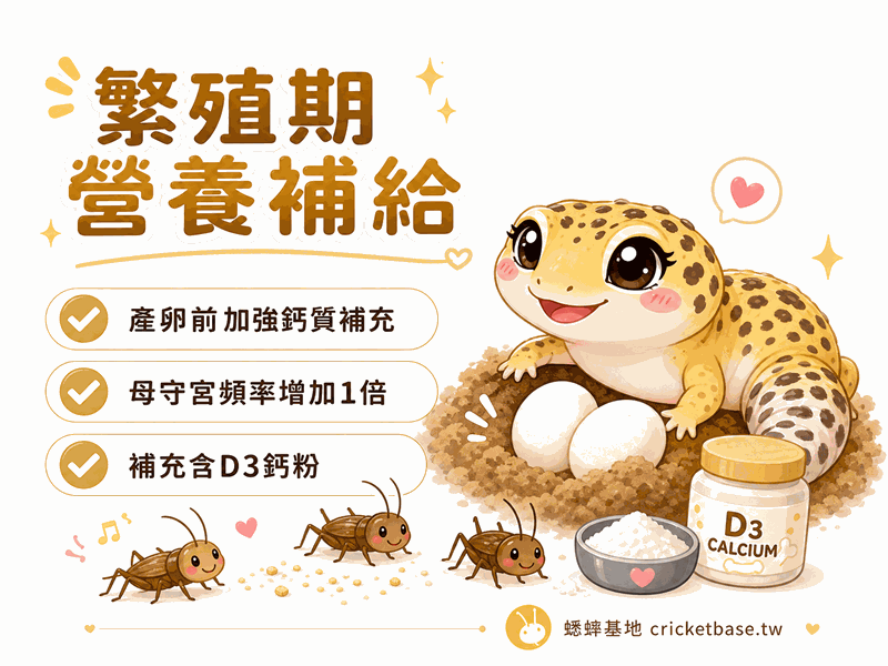 守宮繁殖期如何加強蟋蟀餵食?產卵前後的營養補給策略