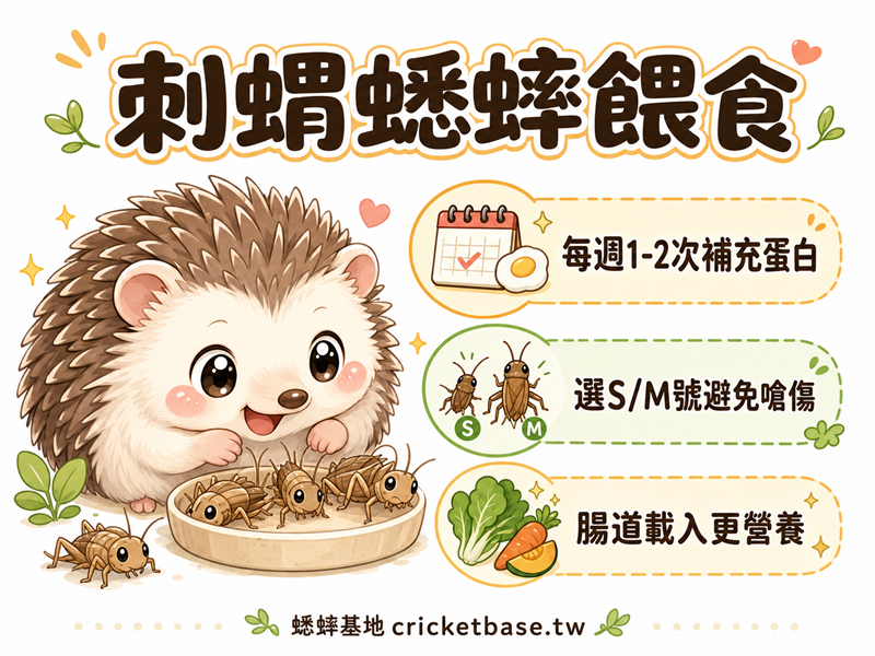 刺蝟吃什麼?蟋蟀在刺蝟飲食中的角色與餵食注意事項