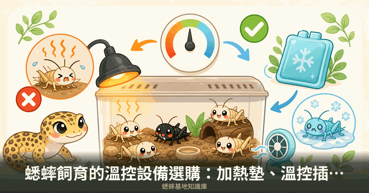 蟋蟀溫控設備怎麼選?加熱墊、溫控插座、溫濕度計