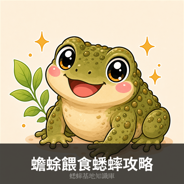 蟾蜍餵食蟋蟀完整攻略：尺寸、頻率、補鈣與常見錯誤