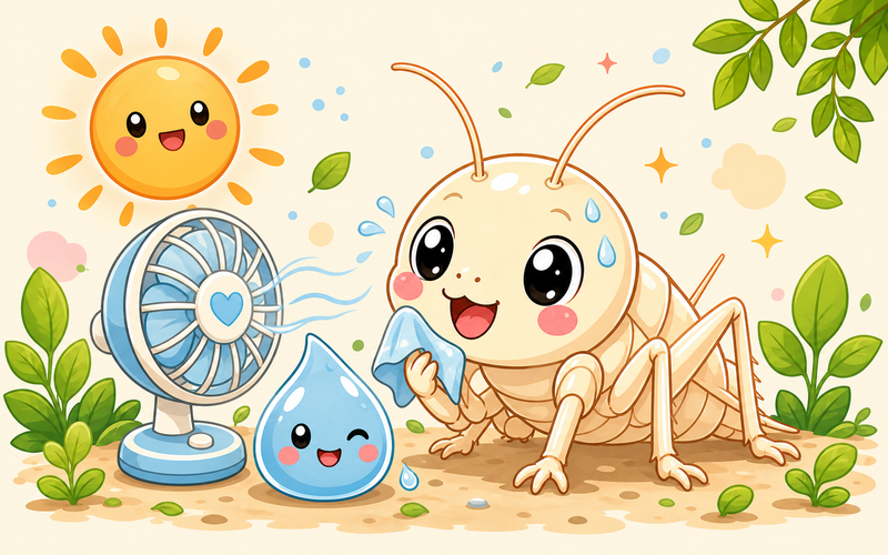 夏季高溫保鮮插圖